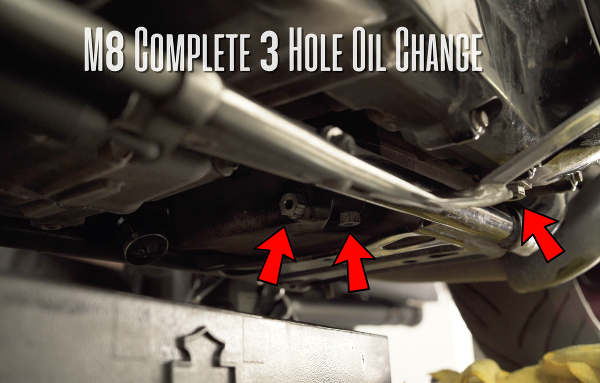 Complete 3-Hole Oil Change on Harley Davidson Motorcycles