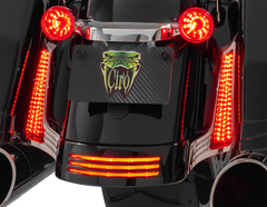 Ciro Filler Panel Light - Red Lens - Red Leds - Chrome |