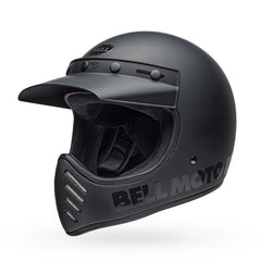 Bell Helmets Moto-3 Classic Matte/Gloss Blackout Helmets