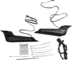 Ciro Filler Panel Light - Smoke Lens - Red Leds - Black |