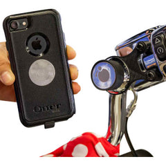 Klock Werks Ambidextrous Handlebar Mount - Iomount™ - Black (1996-2024 H-D)