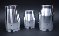 Feuling Parts Stainless, Straight Can, Show Polished, Short End Cap - Anti-Reversion M-Eight Bagger 2 Into 1 Exhaust