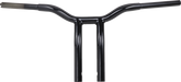 La Choppers 12" Handlebar - Kage Fighter - One Piece - Bent - Black |