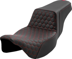 Saddlemen Step-Up Seat - Honeycomb - Extended Reach - Fl '08-'23