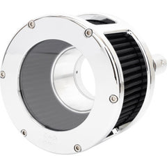 Feuling Parts Air Cleaner - Ba Race Series - Clear Cover - Black Filter - Chrome Finish