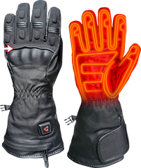 Gerbing Heated Clothing 7V Hard Knuckle Battery Heated Gloves - Black |
