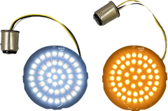 Custom Dynamics Genesis® 4 Amber/White Led Turn Signal Inserts |