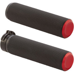 Arlen Ness - Knurled Grips - Cable - Red