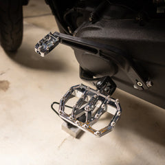 Thrashin Supply Aggressor Mini Floorboards - Chrome