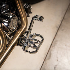 Thrashin Supply Aggressor Mini Floorboards - Chrome