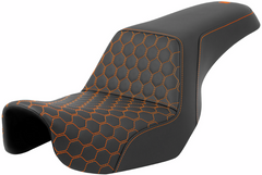 Saddlemen Step-Up Seat - Honeycomb - Dyna '06-'17