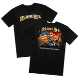 2LANELIFE American Flag Chopper Tee