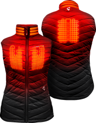Gerbing Heated Clothing Women'S 7V Khione Puffer Heated Vest 2.0 - Black |