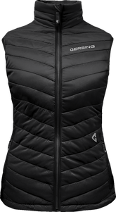 Gerbing Heated Clothing Women'S 7V Khione Puffer Heated Vest 2.0 - Black |