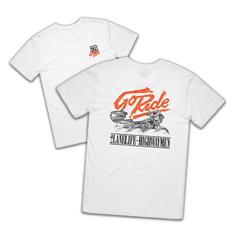 "GO RIDE" T - White