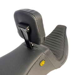 Saddlemen "Highwaymen" Tour Step-Up™ Seat W/ Rider Backrest Tuck & Roll 2008-2023 Flhr, Flht, Flhx & Fltr (Touring Models) - Includes Trikes (09-13)