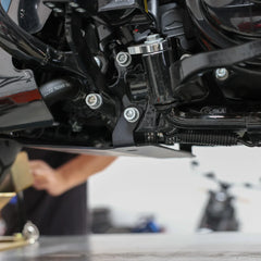 Thrashin Supply 2023.5-2025 Touring Skid Plate - Black/Raw