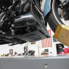 Thrashin Supply 2023.5-2025 Touring Skid Plate - Black/Raw