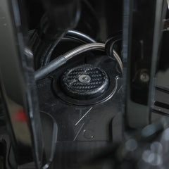 Thrashin Supply Carbon Stem Cap | Road Glide - Gloss Woven