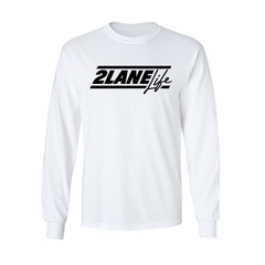 Script - Long Sleeve - White