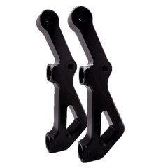 Lyndall TTI Radial Front Brackets 11.8 inch with Spacer Black Dual Disc