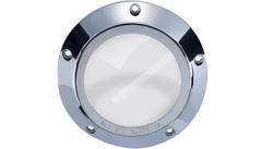 Barnett Derby Cover - Chrome/Clear - '99-'06 Big Twin