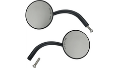 Biltwell Mirrors - Utility - Side View - Round - Perch - Black - Pair