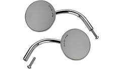Biltwell Mirrors - Utility - Side View - Round - Perch - Chrome - Pair