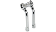 BILTWELL Murdock Handlebar Risers - Pullback - 10" - Chrome