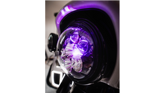 Custom Dynamics Shark Demon® 7” Round LED Headlight with Color Changing Backlight