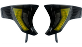 Custom Dynamics Shark Demon® Integrated Front Turn Signal Vents - Yellow Lens