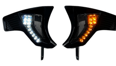 Custom Dynamics Shark Demon® Integrated Front Turn Signal Vents - Smoke Lens