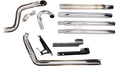 Cobra USA Bad Hombre Dual Exhaust System - Billet Tip - '12-'17 Softail