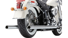 Cobra USA Bad Hombre Dual Exhaust System - Billet Tip - '12-'17 Softail