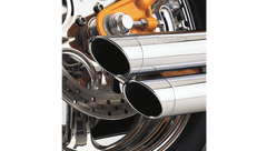 Cobra USA Speedster Slashdown Exhaust - Chrome - '91-'05 Dyna
