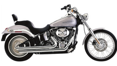 Cobra USA Speedster Slashdown Exhaust - Chrome - Softail