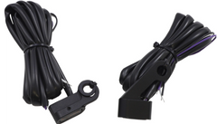 Drag Specialties Marker Lights - Amber/White - Smoke Lens - Matte Black