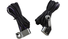 Drag Specialties Marker Lights - White/Amber - Chrome