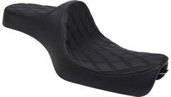 Drag Specialties Predator III Seat - Double Diamond - Black Stitching - 'XL 04-'22