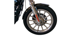 Drag Specialties XLX-Style Front Fender with Chrome Side Braces - Steel