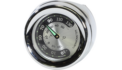 Drag Specialties Handlebar Mount Thermometer - Chrome - For 1.25" Bar