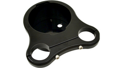 Drag Specialties 1.25" T-Bar Single Gauge Mount - Gloss Black - For '00-'20 OEM Style Gauges