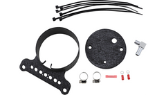 Drag Specialties Single Gauge Bracket - Wrinkle Black