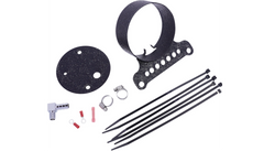 Drag Specialties Single Gauge Bracket - Wrinkle Black