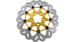 GBRAKES Rear Wave® Floating Rotor - Gold