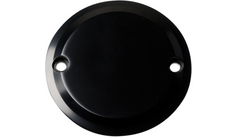 Joker Machine Points Cover - Smooth - 2 Hole - Black Anodized