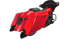 Khrome Werks 4-1/2" Hp-Plus® Slip-On Mufflers - Black With Edge - Touring