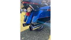 Khrome Werks 4-1/2" Hp-Plus® Slip-On Mufflers - Chrome With Tracer - Touring