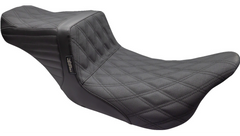 Le Pera Tailwhip Seat - Double Diamond w/ Grip Tape - Black - FL '08-'23
