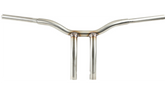 LA CHOPPERS Kage Fighter Welded Bent-Riser Handlebar - One Piece - 10" - Stainless Steel
